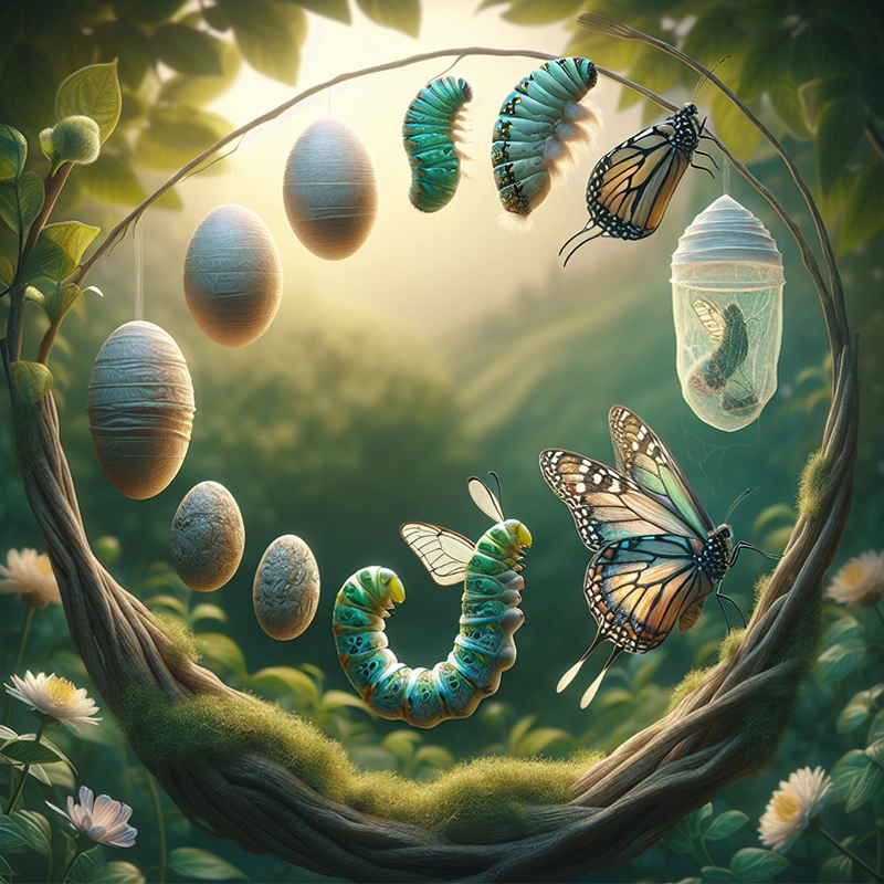 Butterfly Life cycle 800x800